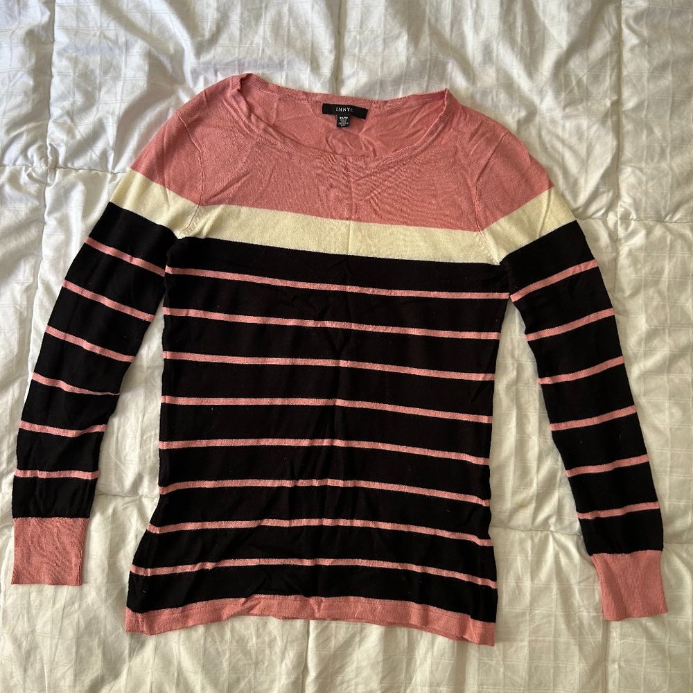 IMNYC Pink Striped Sweater (Extra Small)